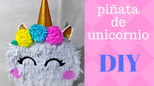 Como Hacer Pinata De Unicornio Facil Diy Youtube