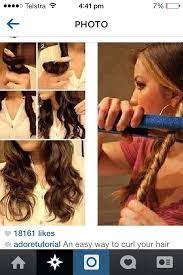 Photo From Instagram I Take No Credit How To Curl Your Hair Fast With Out The Use Of A Curling Curl Hair With Straightener Hair Styles How To Curl Your Hair