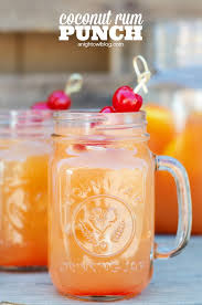 Enjoy a tropical blast with a red tropic tango.; Coconut Rum Punch A Night Owl Blog