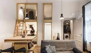 Micro Live Work Studio By Studio Bunyik Tiny Apartments Small Room Design Tiny House Loft