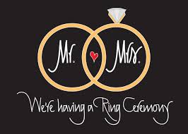 Ring Ceremony Invitation Overlapping Wedding Rings And Heart Card Affiliat Hand Lettered Wedding Wedding Congratulations Card Anniversary Party Invitations