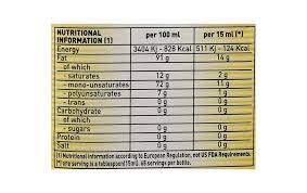 Bertolli Olive Oil Nutrition Information Nutrition Pics