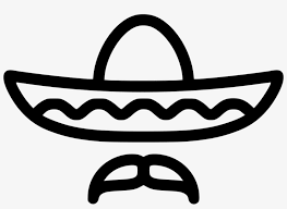 Fiesta clipart mexican cinco de mayo clipart 15058 | etsy. Sombrero Clipart Eps Mexican Sombrero Black And White Png Transparent Png 980x668 Free Download On Nicepng