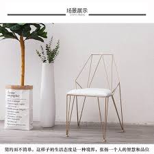 Louis Fashion Living Room Chairs Nordic Minimalist Creative Diamond Shape Hollowed Out Make Up Gold Metal Visitor L Living Room Chairs Cheap Living Rooms Chair