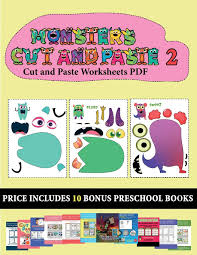 Cut And Paste Worksheets Pdf 20 Full Color Kindergarten Cut And Paste Activity Sheets Monsters 2 This Book Comes With Collection Of Downloadable To His Her Education Books Are Designed To Manning