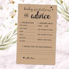 Mum Advice Mum Predictions Australia Baby Advice Baby Predictions Cards Baby Shower Games Baby Shower Cards Rustic Baby Prediction Cards Baby Prediction Baby Shower Activities