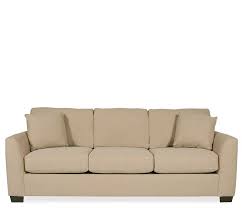 Boston Interiors The Bryant Sofa In Flax Comes With Self Toss Pillows And Dark Wooden Legs Boston Interiors Sofa Fabric Sofa