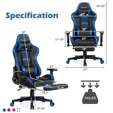 Thus, if you struggle with back pain after a long game, therefore, it is one of the best remedies. Buy Goplus Massage Gaming Chair Reclining Swivel Racing Office Chair With Footrest By Costway On Dot Bo