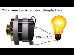 220v To 300v Ac From 12v Car Alternator At Low Rpm Amazing