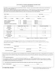 78 Faithful Air Force Fitness Test Chart