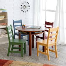 Have To Have It Lipper Childrens Walnut Round Table And 4 Chairs 174 99 Hayneedle Round Table And Chairs Wooden Table And Chairs Childrens Table