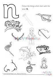 You can use these words for daily conversations. Start With The Letter N Colouring Page