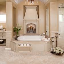Travertine floor, wall covering, custom bathroom sinks and shower bases. Natural Travertine Bathroom Floors Redefine Luxury