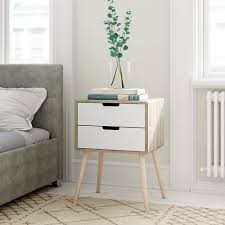Zipcode Design Kaiser 2 Drawer Bedside Table Wayfair Co Uk White Bedside Table Bedside Table Decor Bedside Table Styling