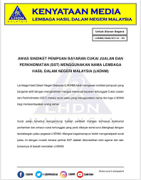 Kesan bertindih & berganda (cascading effect & double taxation) kesan cukai bertingkat (compounding/pyramiding) aktiviti pemindahan harga (transfer pricing) terdapat elemen cjp yang. Jabatan Penerangan Sabah Pa Twitter Kenyataan Media Lhdnm Awas Sindiket Penipuan Bayaran Cukai Jualan Dan Perkhidmatan Sst Menggunakan Nama Lembaga Hasil Dalam Negeri Malaysia Lhdnm Sumber Lhdnm Japensabah Https T Co Qgzlzf0i7j