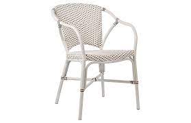 Outdoor bistro chairs arrangements that generally seat only two people. Sika Design Valerie Outdoor Bistro Chair White Cappuccino One Kings Lane