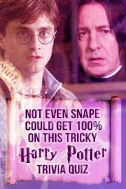 Challenge them to a trivia party! Not Even Snape Could Get 100 On This Tricky Harry Potter Trivia Quiz Harry Potter Trivia Quiz Harry Potter Facts Trivia Quiz