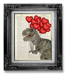 First attempt at portrait painting for boyfriend's birthday, what shall i paint on the left side? Amazon Com T Rex Dinosaur Art Print Dinosaur Poster Dinosaur Wall Art Painting Boyfriend Gift For Man Husband Gift Him Anniversary Gift Her Cute Gift Dictionary Art Print Artwork Dinosaur Red Balloon Handmade