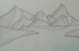 Landscape With Hills Mountains And A River Ganesh Art Art My Drawings
