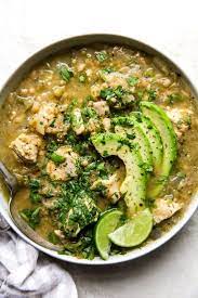 Green Chicken Chili Soup The Modern Proper Recipe In 2021 Chicken Chili Soup Green Chili Recipes Green Chili Chicken