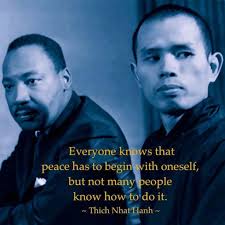 We create our own happiness, our own misery. We create a world that is  peaceful, or one that is plagued with violence. If we want there to be  peace in this world,