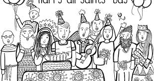 The month of may is dedicated to mary. Paper Dali Free All Saints Day Coloring Page Downloadable Pdf