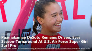 HAWAII GIRLS TAKE OVER WITH CLEAN SWEEP….Keala Tomoda-Bannert 1st Nora  Liotta 2nd at the 2023 U.S. Air Force Super Girl Surf Pro