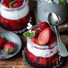 Strawberry Jelly Cream With Agar Agar The Strawberry Jelly Video I Posted A While Ago Got Me Several Requests Again F Savoury Cake Food Whole Food Recipes
