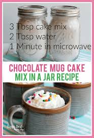 Chocolate Mug Cake Mix In A Jar Recipe Cake Mix In A Jar Recipe Meals In A Jar Cake Mix
