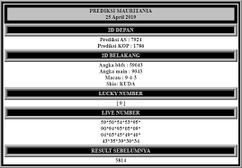 Prediksi Mauritania Mauritaniapools Lotto