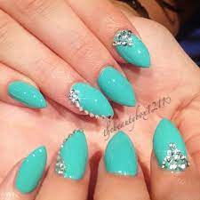 Receive free shipping on orders $35+! Aqua Green Acrylic Nails New Expression Nails