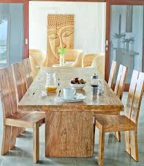 Modern Dining Room Design With Mango Wood Dining Chairs And Glass Top Designs Mango Wood Dinin Modern Dining Room Dining Room Design Dining Room Design Modern
