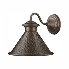 Home Decorators Collection Essen 1 Light Antique Copper Outdoor Wall Lantern Sconce Hbwi9003s86a The Home Depot