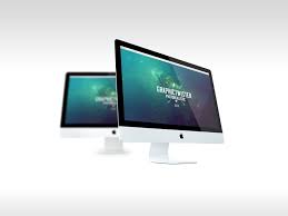 Double Imac Mockup Vol 3 Imac Mockup Free Imac Macbook Mockup Free
