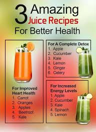 The healthiest juice recipes for every body. 3 Amazing Juice Recipes For Better Health Healthy Juicer Recipes Juice Cleanse Recipes Healthy Juice Recipes