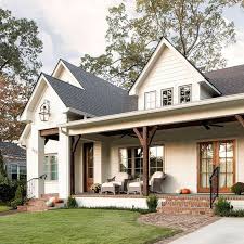 The Square Footage Of Farmhouse Willow Homes Photographed By Tommy Daspit Modern Farmhouse Exterior House Exterior Porch Design