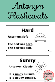 Digital And Printable Antonym Flashcards Distance Learning Ppt Distance Learning Printable Teaching Resources Flashcards