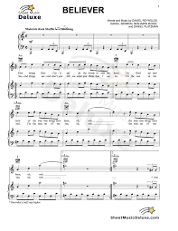 холодное сердце караоке версия песни отпусти и забудь скачать Printable Believer Sheet Music Imagine Dragons 1best Sheet Music Violin Sheet Music Piano Sheet Music Believer Imagine Dragons