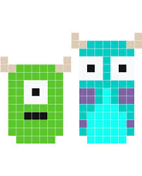 Monster Agency Wall Decals Stickaz Easy Pixel Art Pixel Art Grid Pixel Art