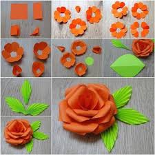 40 Origami Flowers You Can Do Cuded Paper Flower Tutorial Paper Flowers Diy Construction Paper Flowers
