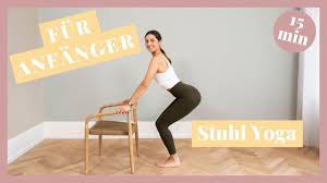 Mit einer einatmung hebst du die arme. Stuhl Yoga Balance Stabilitat Youtube
