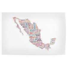 Click on above map to view higher resolution image. Mexico Map Als Poster Bei Artboxone Kaufen