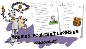 Mes Poa C Sies Pra C Fa C Ra C Es Lapin En Chocolat Poeme Pour Enfant Poesie Noel