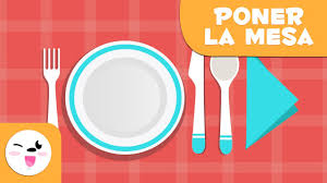 Mesa que sirve para formar palabras. Aprende A Poner La Mesa Vocabulario Para Ninos Youtube