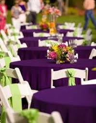 Black And Purple Wedding Colors This Color Purple For The Tables But Use Moss And Ferns To Tone It Down Purple Wedding Tables Purple Reception Wedding Table Decorations Purple