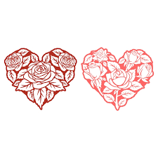 Download Flourish Heart Cuttable Design