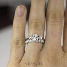 Trilogy Engagement Rings At Unmissable Prices Guaranteed 77 Diamonds Trilogy Engagement Ring Three Stone Engagement Rings Expensive Wedding Rings