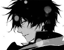 Image of download animeboy anime boy piercing black loser whitehair. Anime Boy Black And White And Boy Image 4116404 On Favim Com