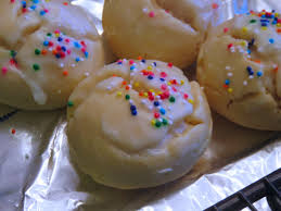 When you take a bite, you will be surprised by its soft interior. Italian Anise Cookies With Icing And Sprinkles