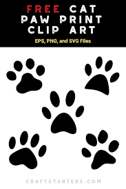 Download Free Cat Paw Print Silhouette Clip Art Cat Paw Print Cat Paws Free Cats
